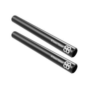 8Sinn 15cm 15MM Black Rods (2 Pieces)